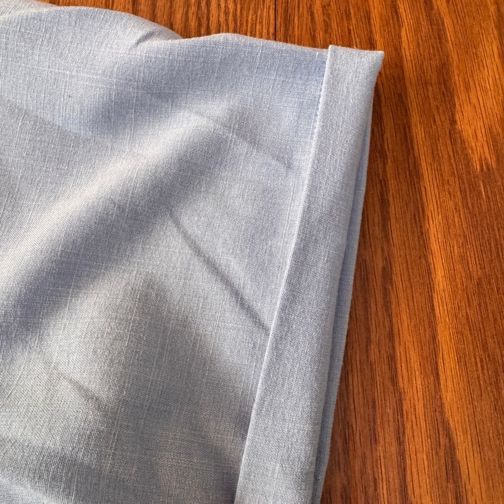 COOFANDY Mens Short Sleeve Linen Blend Button Down Shirt Light Blue Size M - Picture 5 of 7